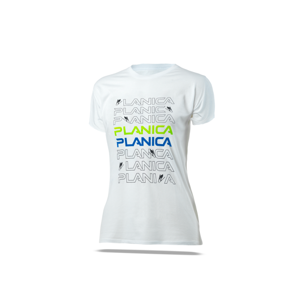 Otroška majica s kratkimi rokavi Planica-Planica bela